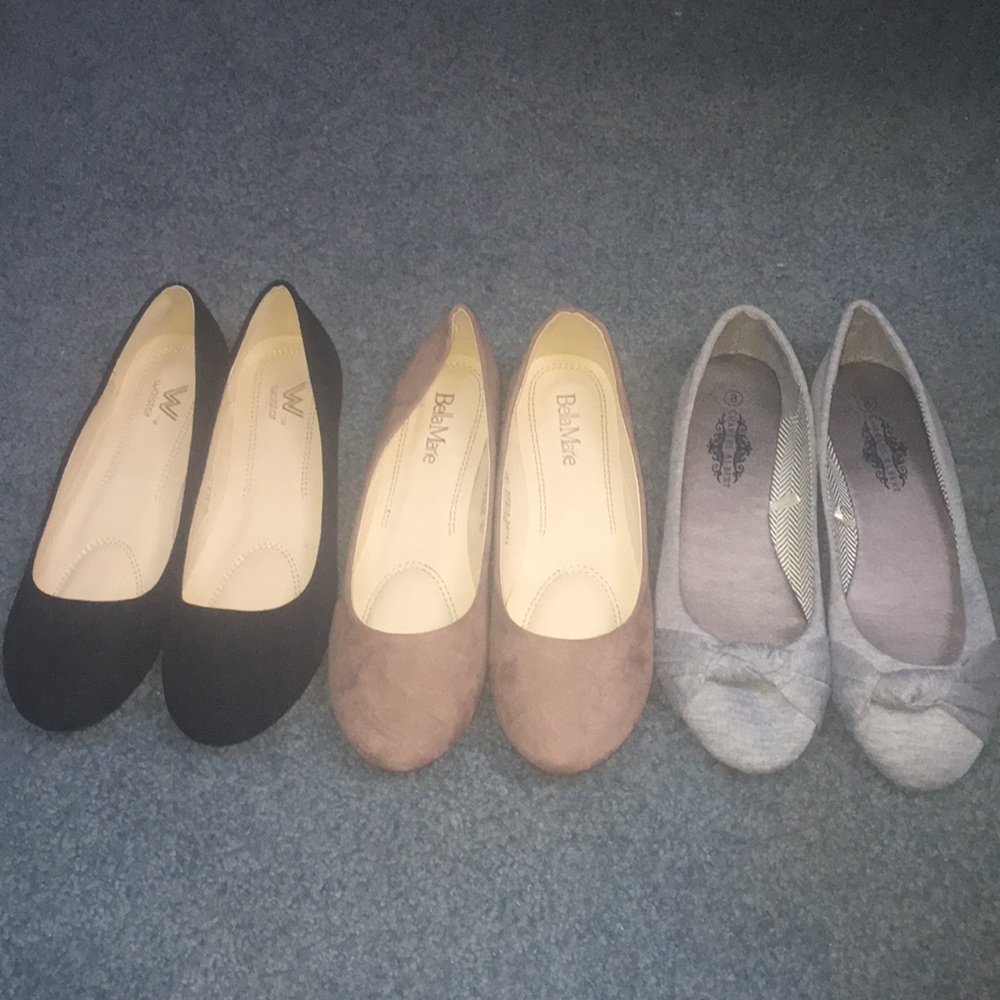 BUNDLE Size 8 buts fits like 7.5 brand new flats